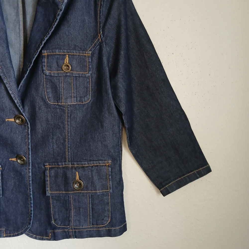 Denim Button-Up Jacket